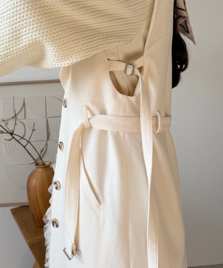 3way layered trench coat(ivory)