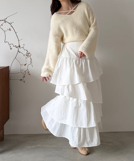 grace tiered long skirt