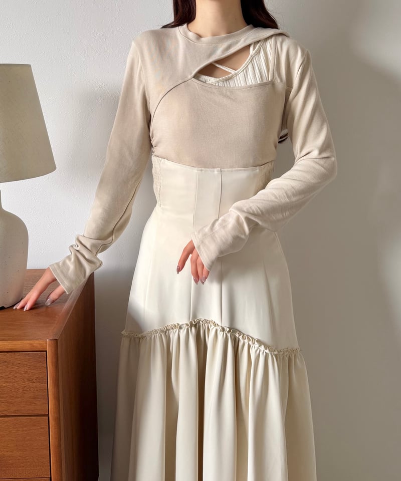 cut out asymmetry tops | AÉRMA boutique