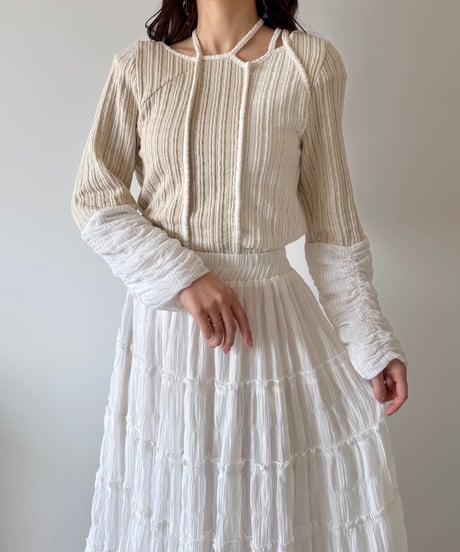 strap design sheer sleeve tops
