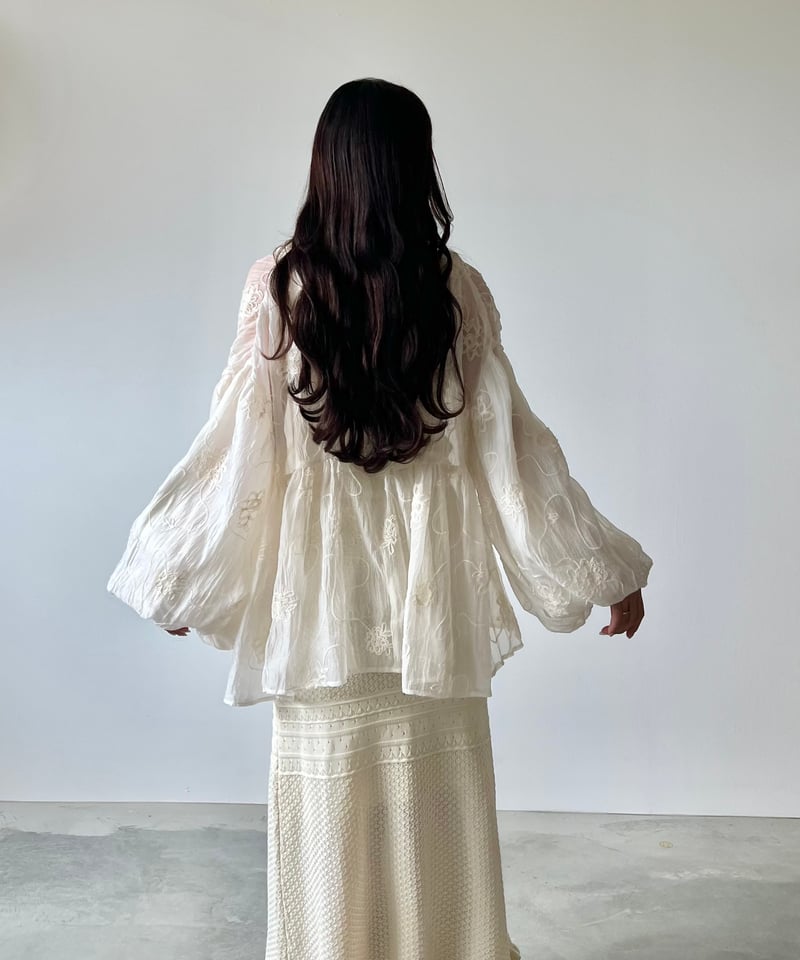 2way tiered volume blouse | AÉRMA boutique