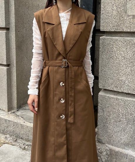 3way layered trench coat(brown)