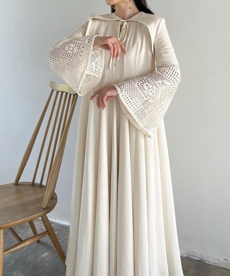 flare lace sleeve short bolero