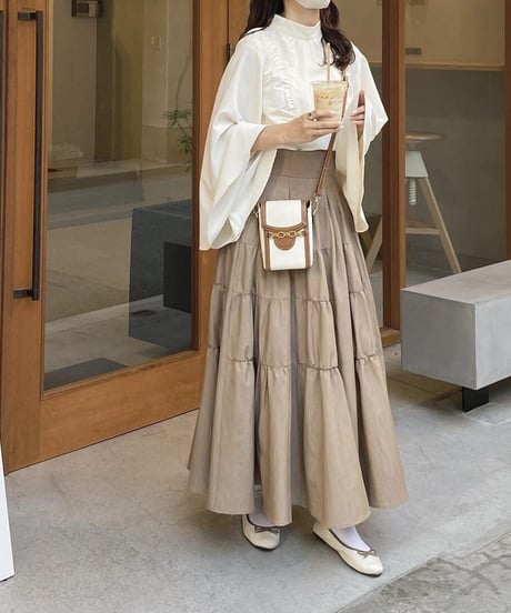 many way slit flare blouse