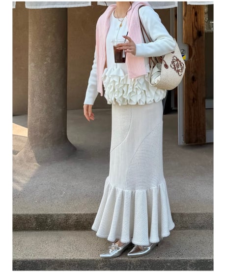 Voluminous Ruffle Cardigan