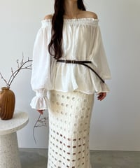 candy sleeve offshoulder blouse