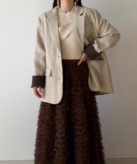 soft twill tailored jacket