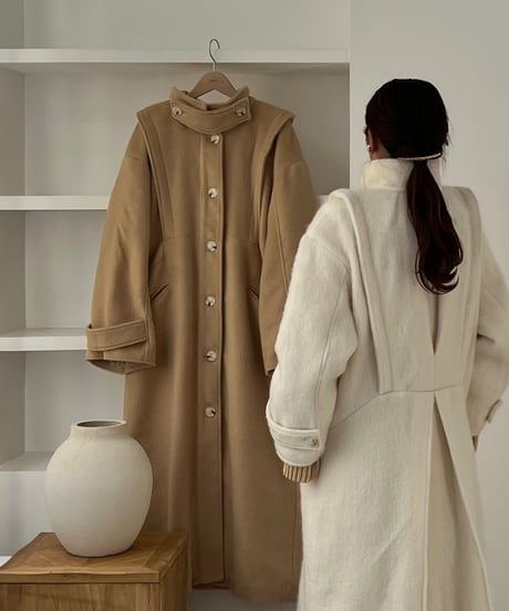 AERMA boutique layered long coat めぐみるく AERMA boutique layered long coat めぐみるく