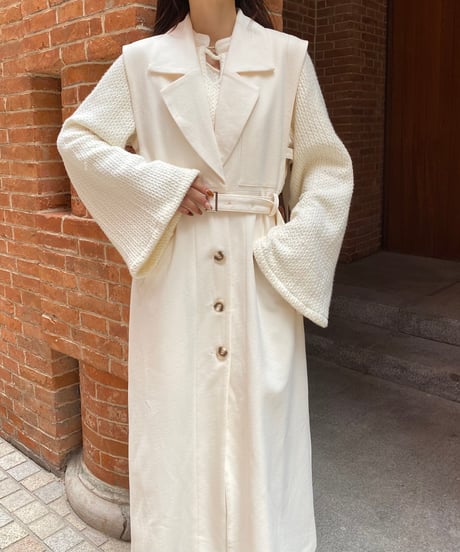 3way layered trench coat(ivory)