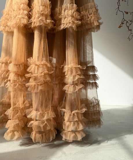 layered frill tulle skirt