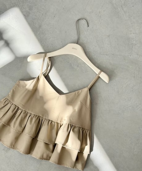 soft leather tiered bustier