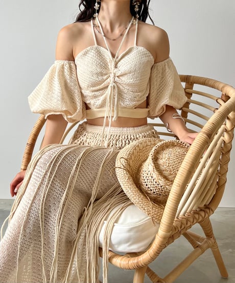 2way off shoulder swim wear(3set)