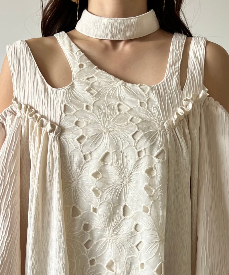Aerma ♡ asymmetry flower onepiece 新品 Aerma ♡ asymmetry flower onepiece 新品