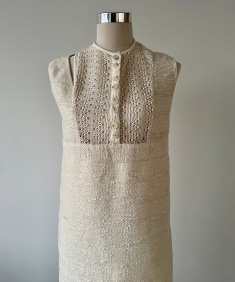 lace knit fringe onepiece