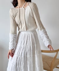 strap design sheer sleeve tops