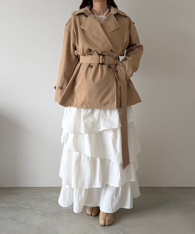 classic short trench coat | AÉRMA boutique
