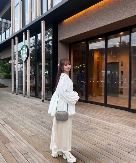 volume tulle gather cardigan