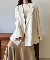 raw cut double jacket