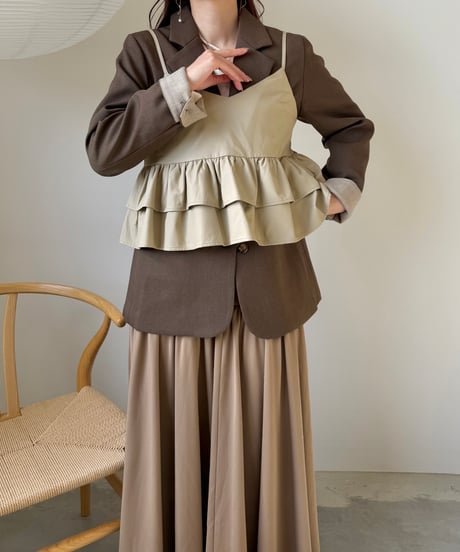 nuance brown tailored jacket