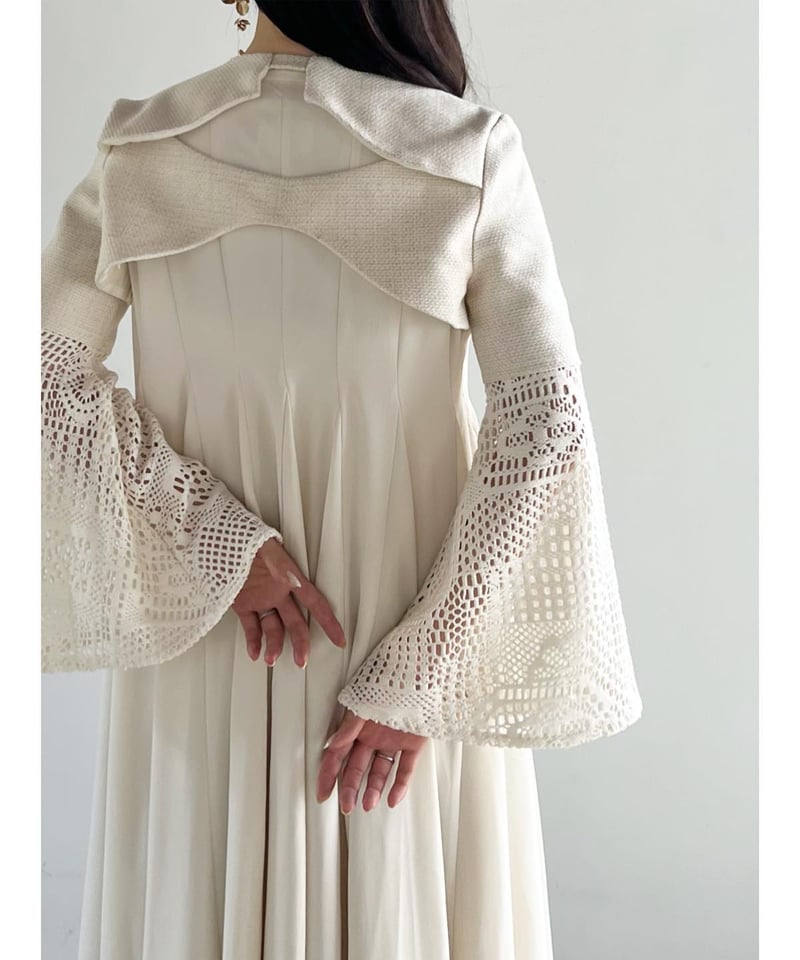 flare lace sleeve short bolero | AÉRMA boutique
