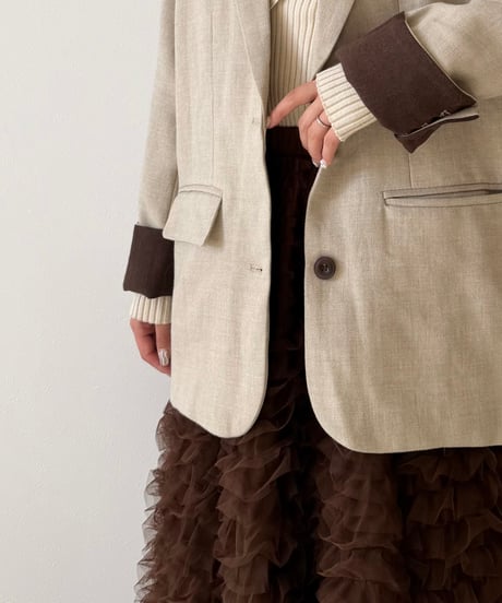 soft twill tailored jacket