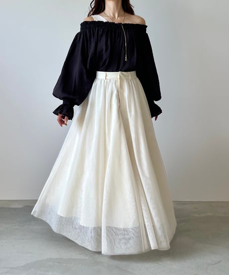 candy sleeve offshoulder blouse