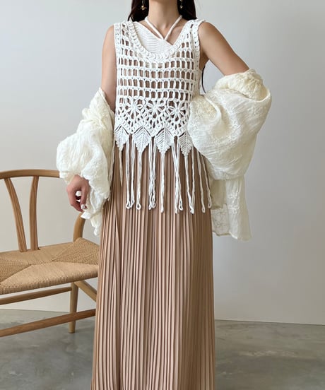 loop flower race bustier