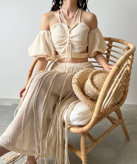 2way off shoulder swim wear(3set)