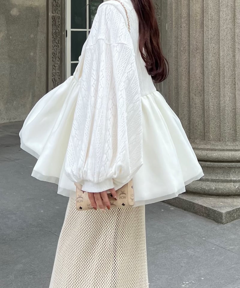 まむあむ エルDaisy gather peplum UVcut Daisy gather peplum UVcut