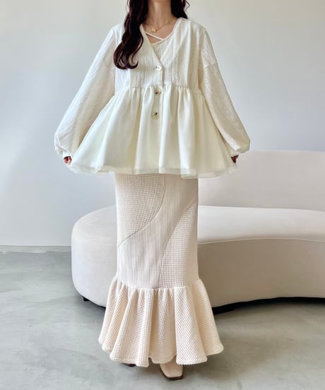 2 way nuance i line flare skirt