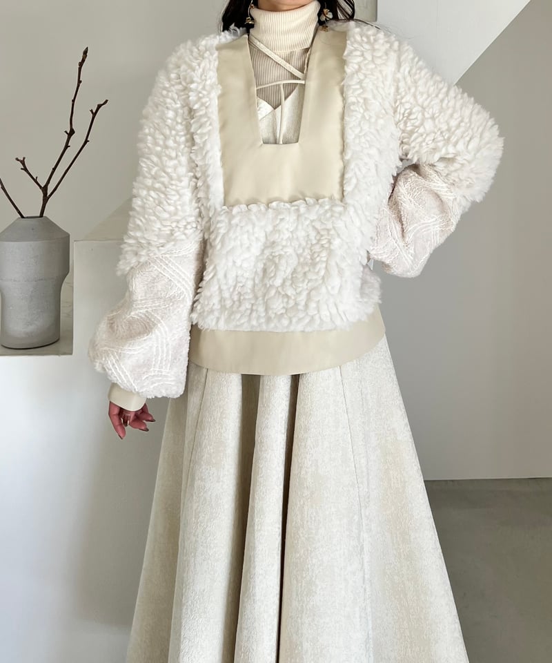 ジャケット・アウター aermaboutique 2way mix design boa jacket 2way mix design boa jacket | AÉRMA boutique