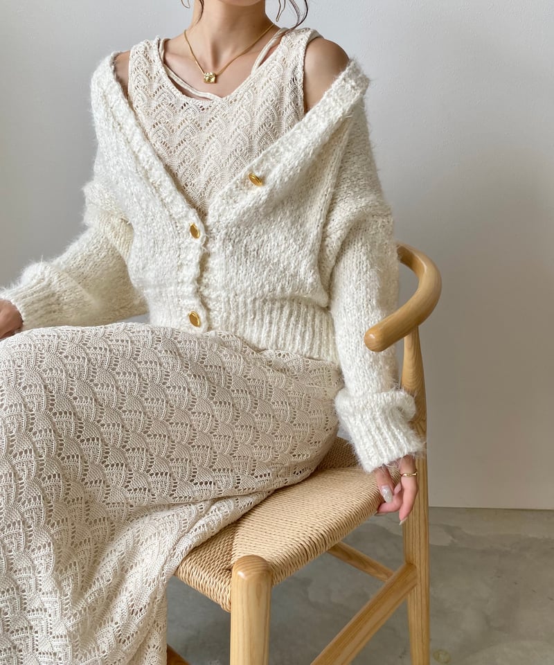 crochet sleevelsee onepiece | AÉRMA boutique