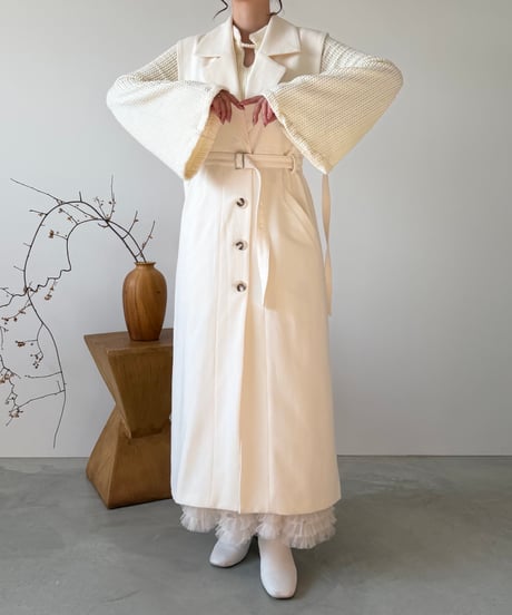 3way layered trench coat(ivory)