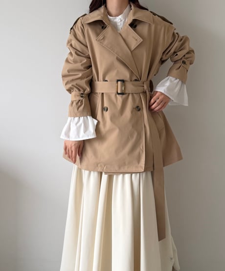 classic short trench coat