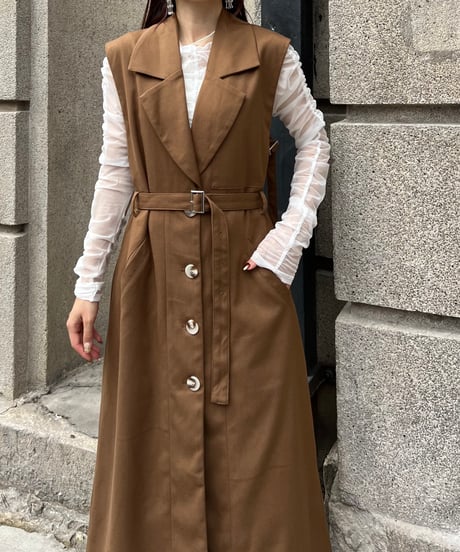 3way layered trench coat(brown)