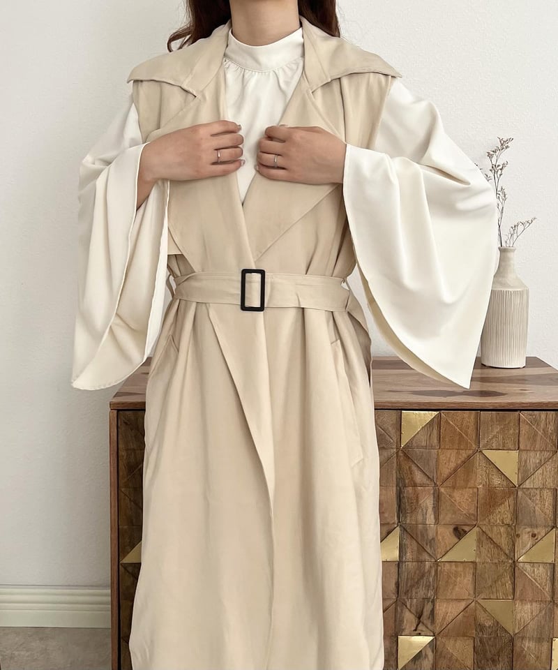 ジャケット・アウター aermaboutique many way flare trench coat aermaboutique many way flare trench coat