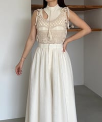 shoulder ribbon race bustier