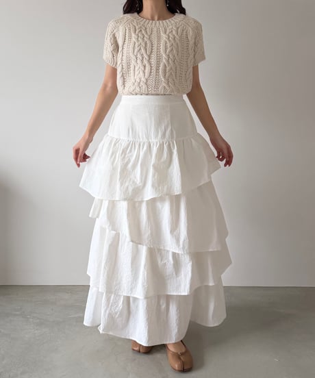 grace tiered long skirt