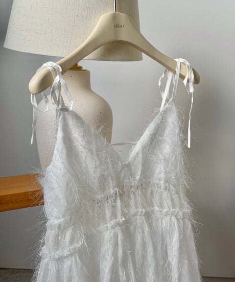 feather frill camisole