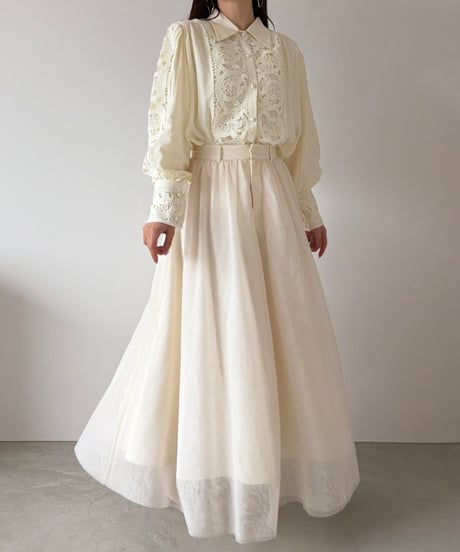 airy cotton lace blouse