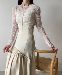 gather sheer tops