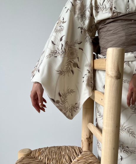 aèrma yukata.(浴衣＋帯)white