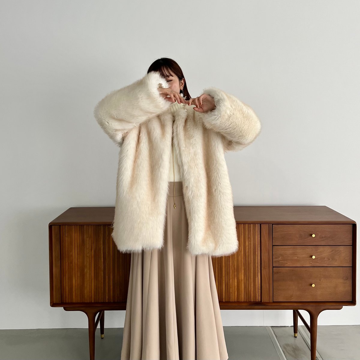 平大路えみ【 paloma 】Luxury Eco Fur Coat（ S ） 平大路えみ【 paloma 】Luxury Eco Fur Coat（ S ） Women's
