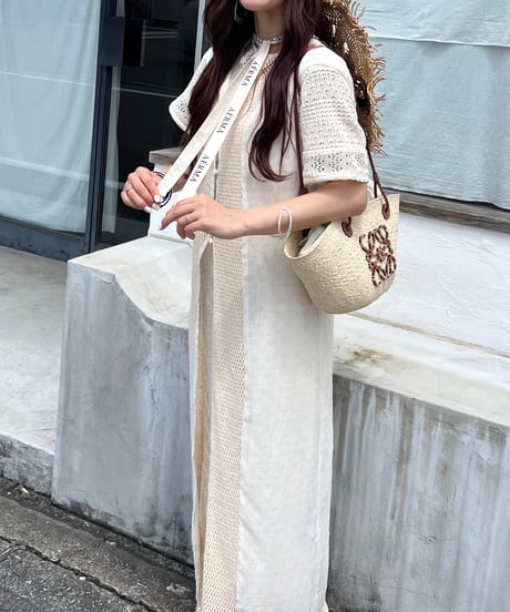 sheer fringe long vest