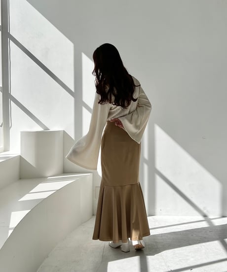 layered flare mermaid skirt