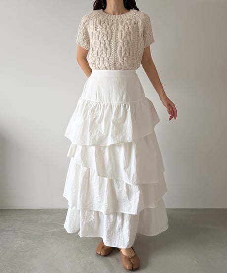 grace tiered long skirt