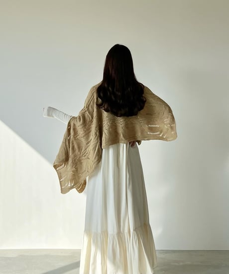 turtle neck asymmetry cape knit