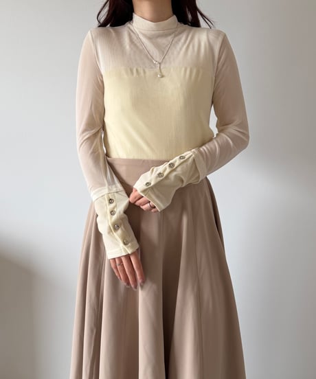 velour docking sheer tops