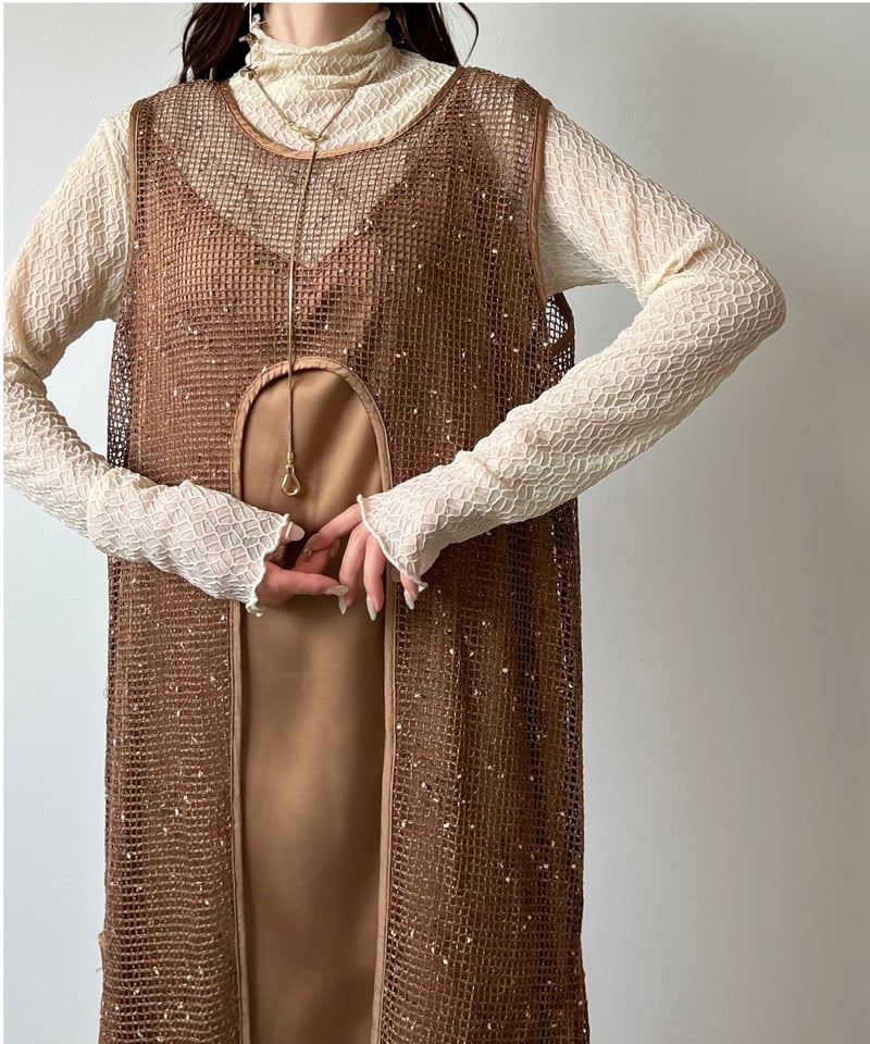 LUTENS シアートップス 限定 ルテンス litmus 接触冷感ハイネック