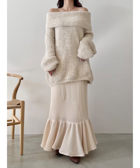 2 way nuance i line flare skirt